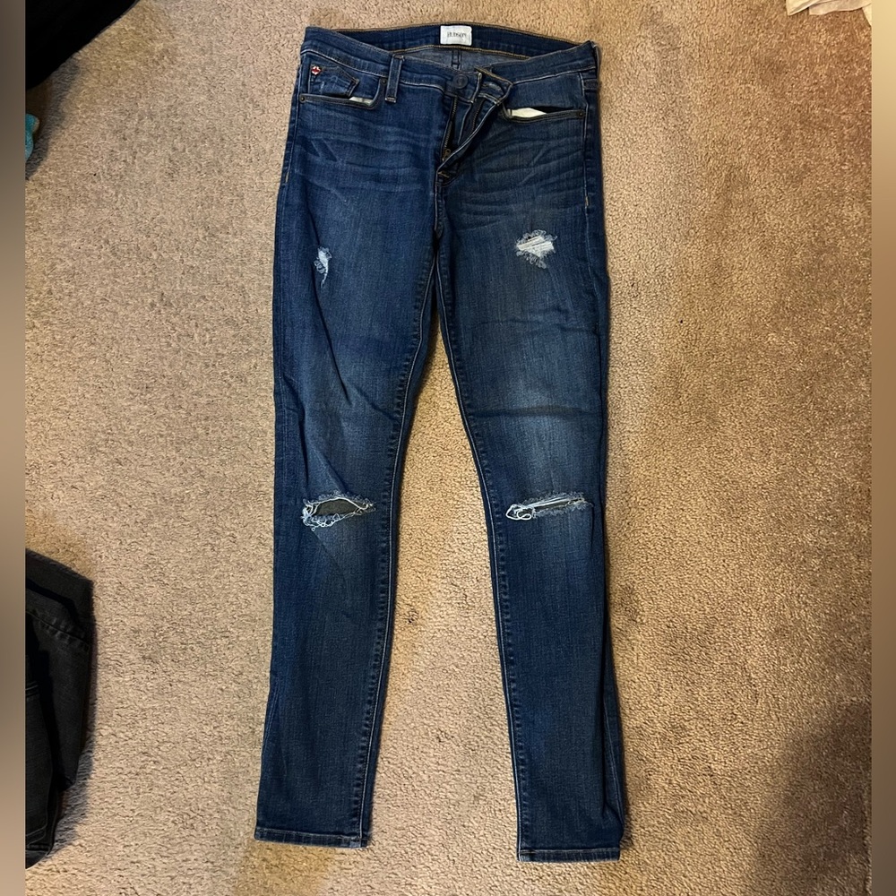 Hudson distressed skinny jeans